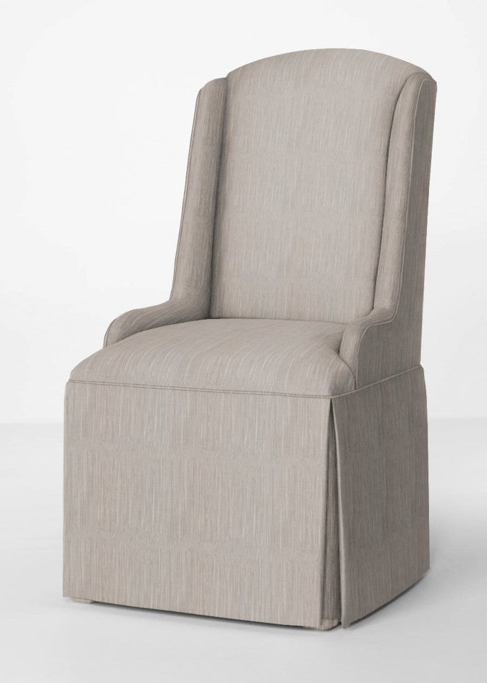 Daniella Petite Wing Back Skirted Parsons Chair