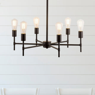 Bella Chandelier with Bulb, Bronze