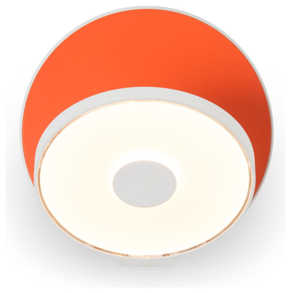 Gravy Wall Sconce, Matte Orange, Plug-In Version