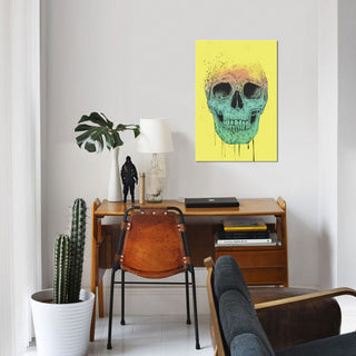 "Pop Art Skull" by Balazs Solti, Canvas Print, 18"x12"