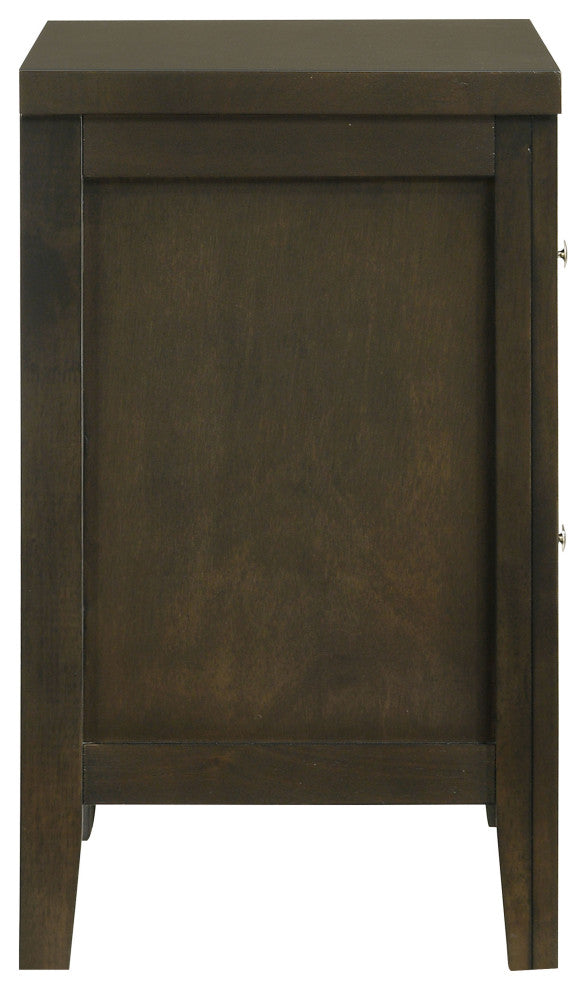 Wilkes 2-drawer Nightstand Bedside Table Dark Cocoa