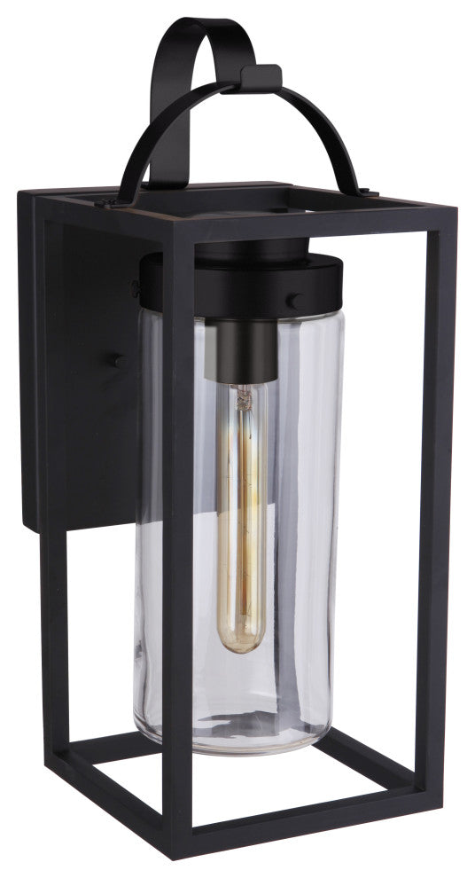 Neo Medium 1 Light Outdoor Wall Lantern in Midnight