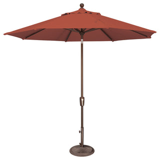 Catalina 9' Octagon Market Umbrella, Deep Red, Polyester Fabric