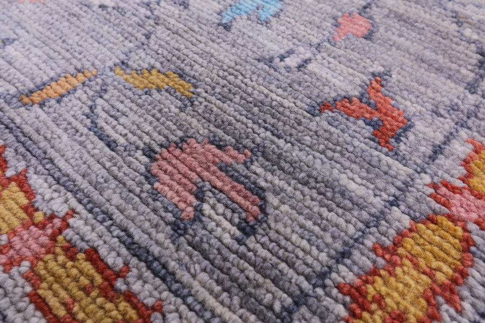 9' 3" X 12' 2" Hand Knotted Turkish Oushak Wool Rug - Q13391