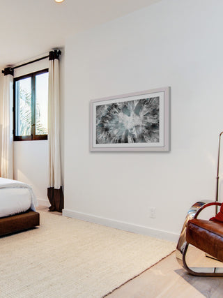 "Crystalline White" Framed Art Print