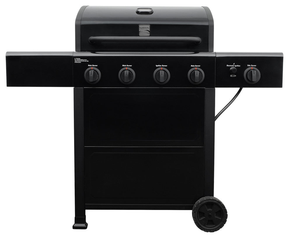 Kenmore 4 Burner with Side Burner Open Cart Gas Grill
