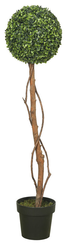 39" Boxwood Topiary W/ 8" Pot-11" Ball