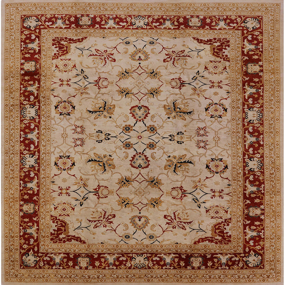 Ahgly Company Indoor Square Mid-Century Modern Area Rugs, 4' Square
