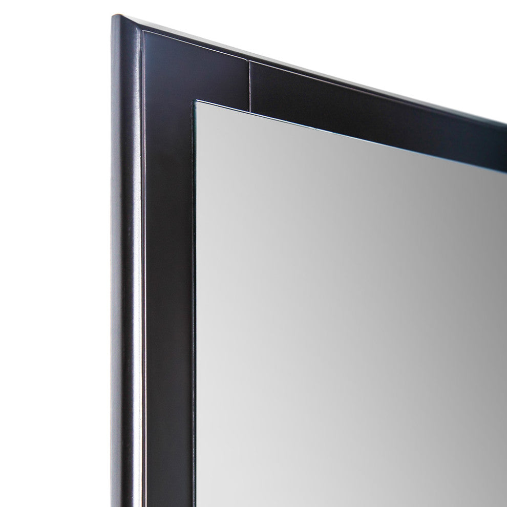 Oxford Mirror, Espresso, 20"