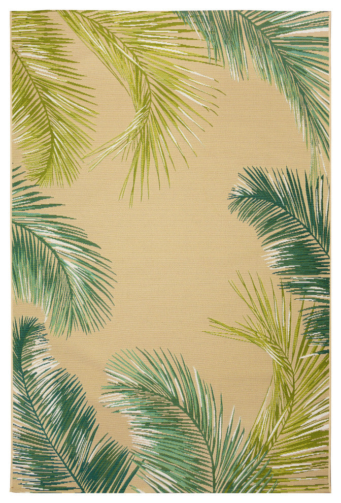 Marina Palm Border Indoor/Outdoor Rug Sisal 8'10"x11'9"