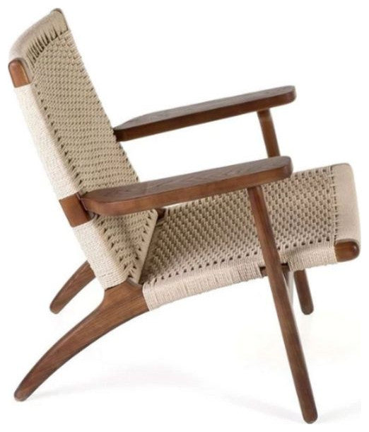 Ash Lounge Chair, Natural/Walnut