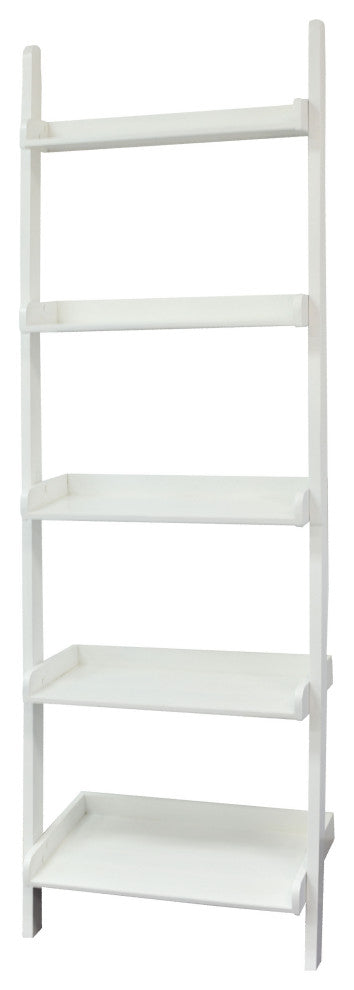 White Leaning Ladder Shelf