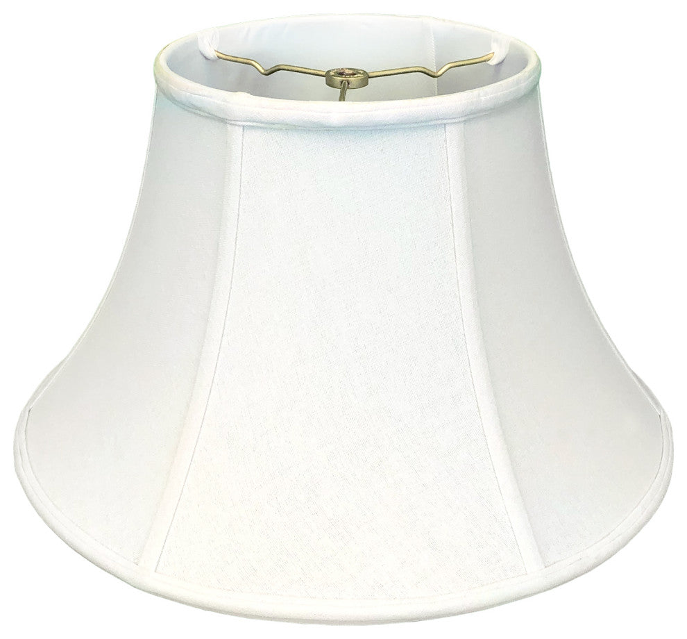 Royal Designs Shallow Bell Basic Lamp Shade, Linen White, 6x13x8.5
