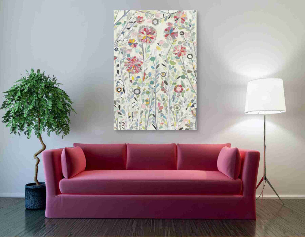 Epic Graffiti 'Spring Blossoms' by Candra Boggs, Giclee Canvas Wall Art, 40"x60"