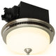 Bathroom Exhaust Fan WithLED Light and Nightlight 110CFM 1.5 Sone Brushed Nickel