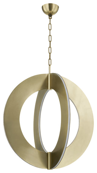 Corbett Lighting Samos Integrated LED Chandelier, Vintage Brass, 29.75"Dx33"H