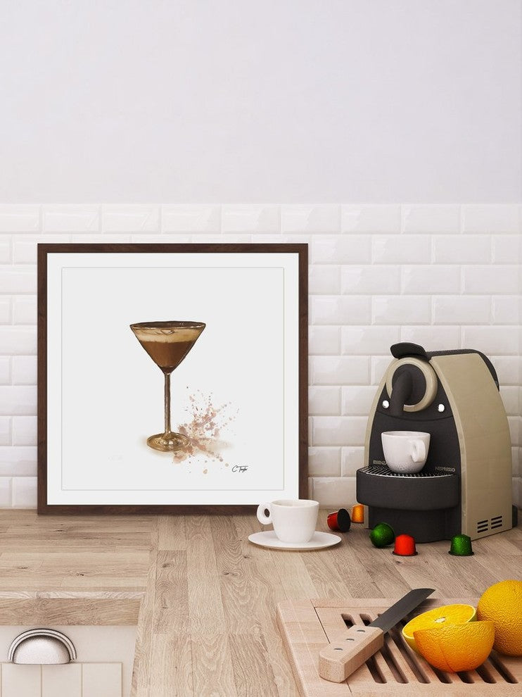"Choc Martini" Framed Painting Print, 24"x24"