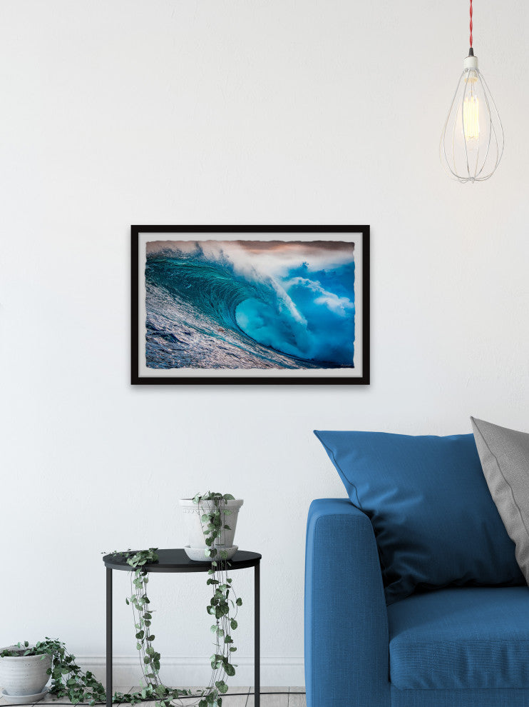 "The Perfect Wave" Framed Painting Print, 18x12