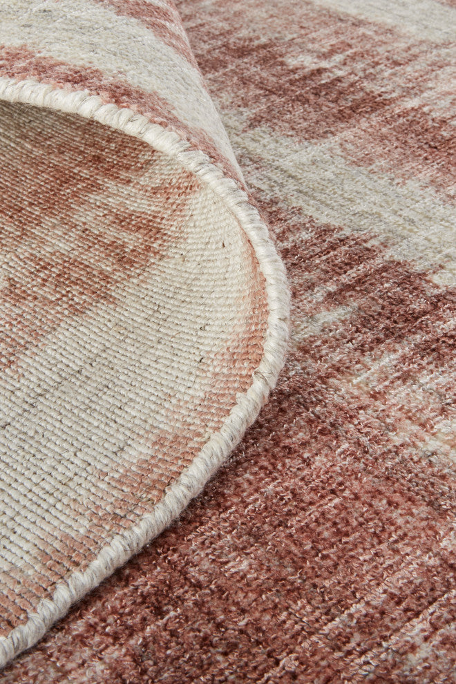 Weave & Wander Malana Handwoven Graident Rug, Pink Clay/Brandy, 9ft x 12ft Rug