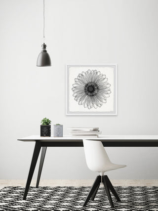 "Elegant Sunflower" Framed Painting Print, 24x24