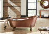 Heisenberg 5'6" Copper Freestanding Clawfoot Bathtub with Overflow