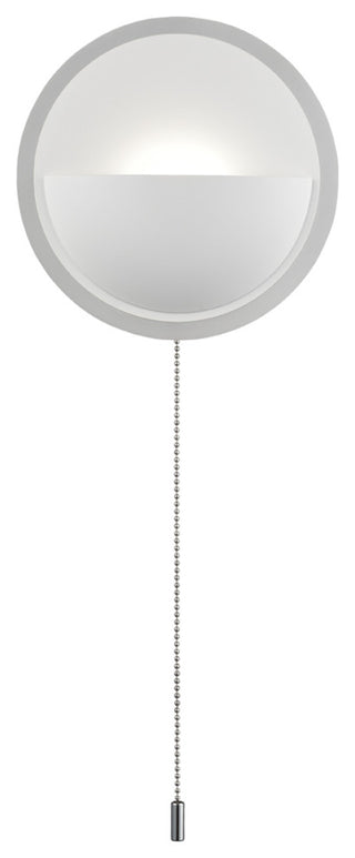 Simple Round Acrylic LED Wall Sconce 13W-4000K With Pull Chain Switch