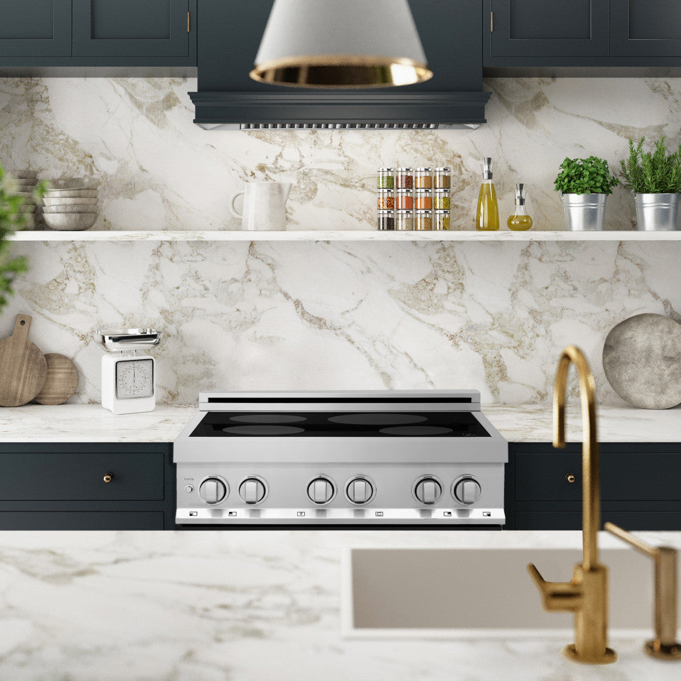 ZLINE 30 Induction Range, Stainless Steel With a Black Matte Door RAIND-BLM-30