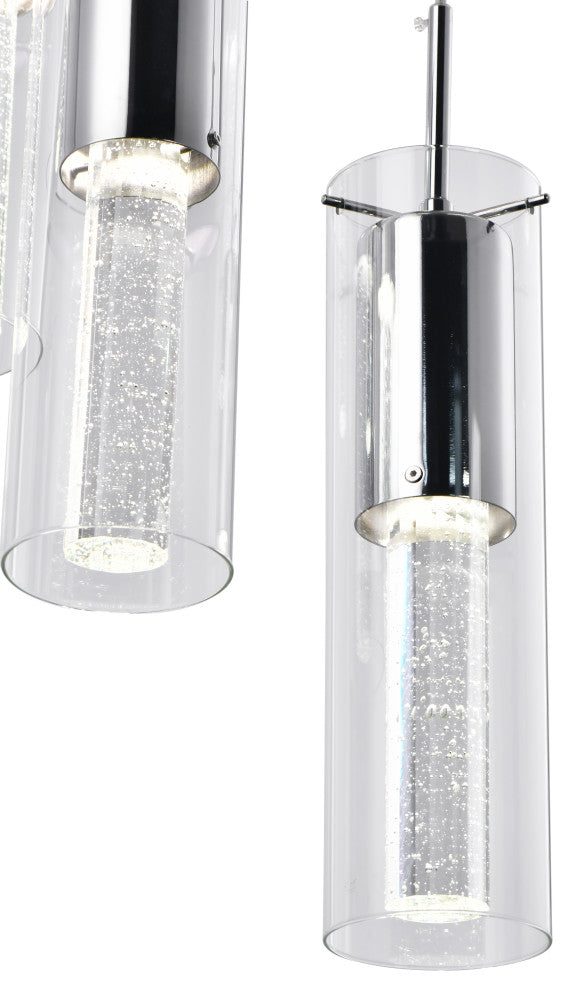 Lazzur Midou 5 Light 14" Polished Chrome Pendant