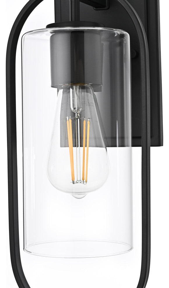 Home Living 6" Outdoor Wall Sconce, Black