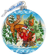 Winter Wonderland Glass Ornament Christmas Decor