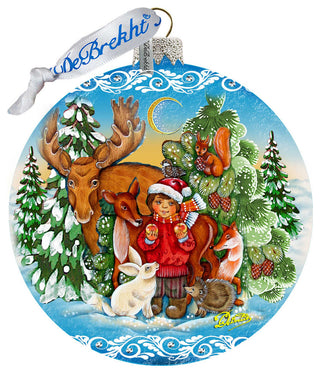 Winter Wonderland Glass Ornament Christmas Decor