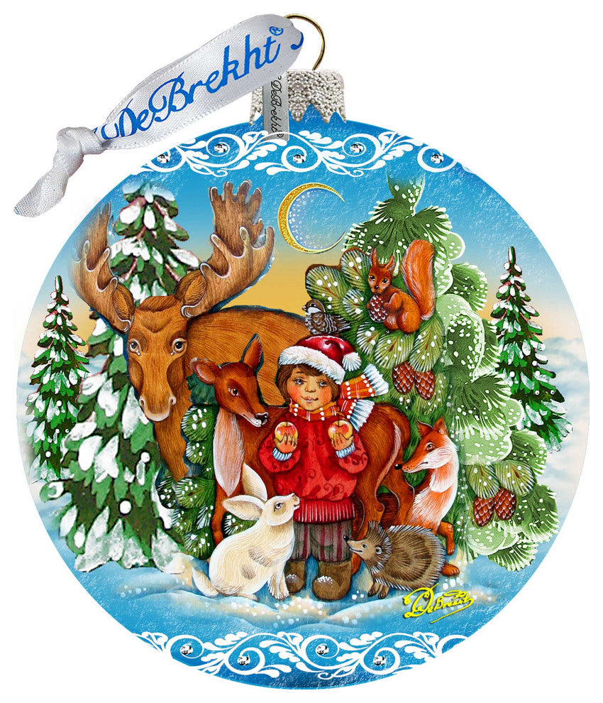 Winter Wonderland Glass Ornament Christmas Decor