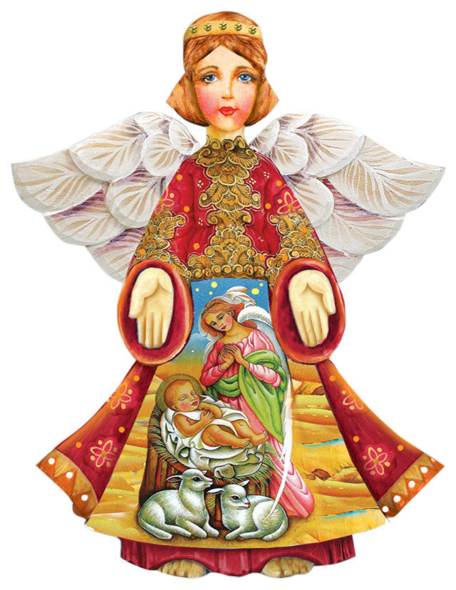 Mary And Joseph Angel Door Hanger