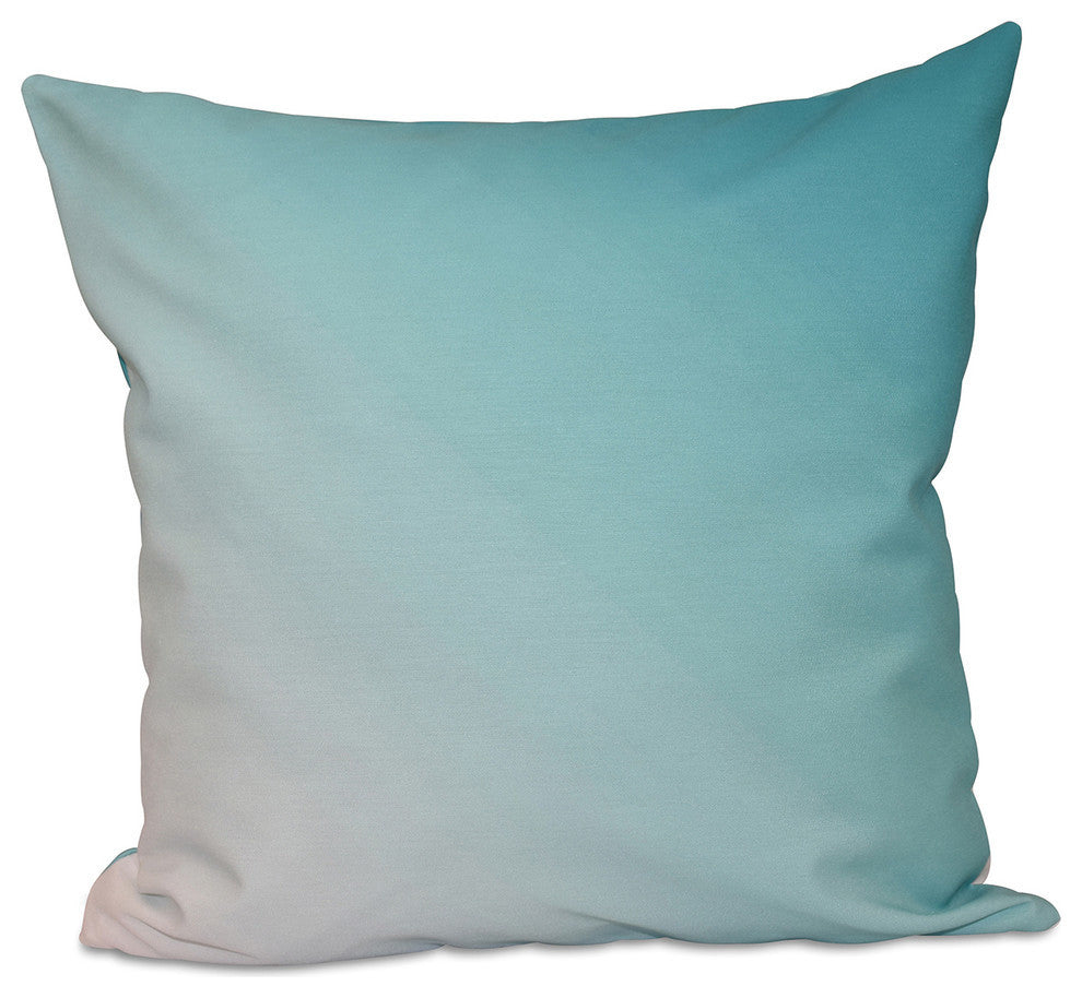 Ombre Decorative Pillow, Jade, 16"x16"
