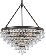 Crystorama Lighting Group 137 Calypso 8 Light 25"W Chandelier - Vibrant Bronze