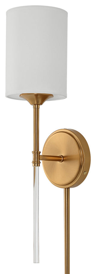 Uttermost 22579 Awyr 20" Tall Hardwired or Plug-In Wall Sconce - Warm Brass