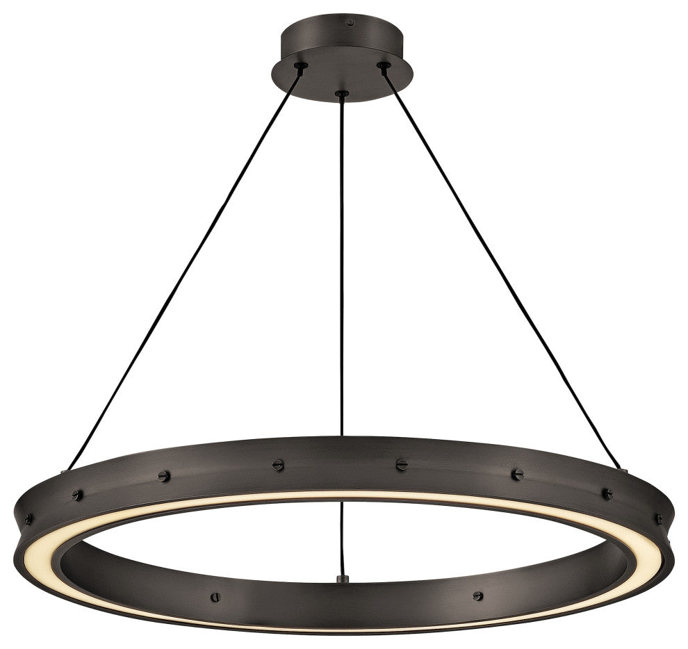 Fredrick Ramond Althea Medium Chandelier, Satin Black
