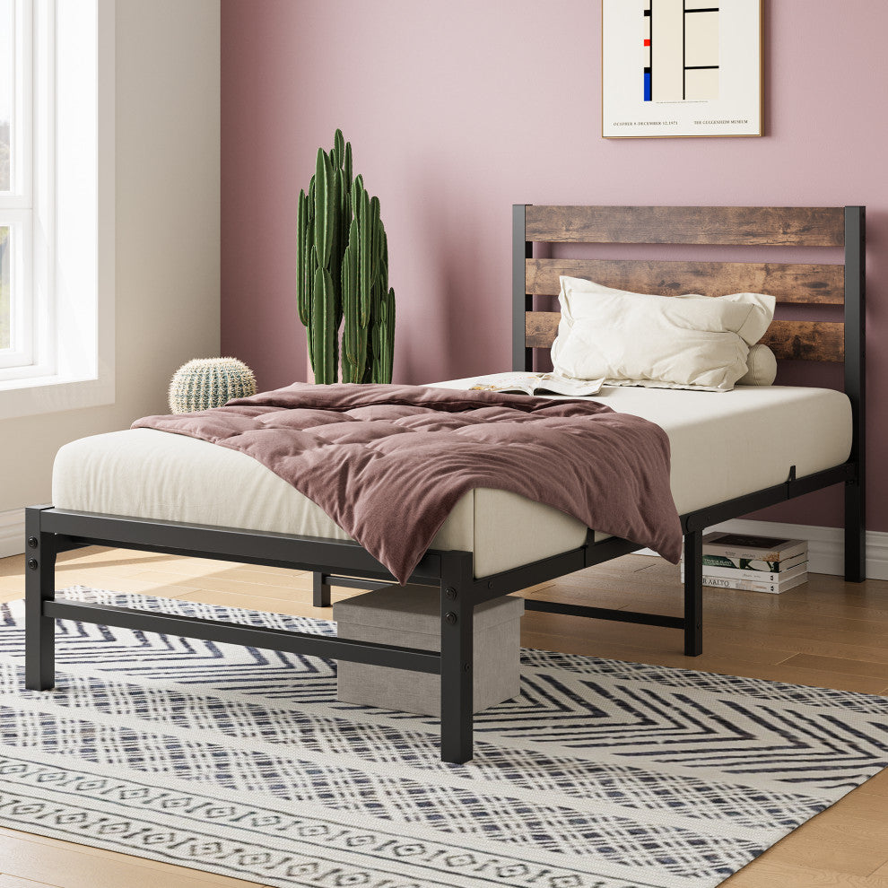 Gewnee TTwin Size Platform Bed Frame