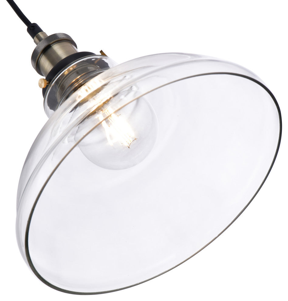 Lazzur Blavet 1 Light 11" Matte Black Pendant