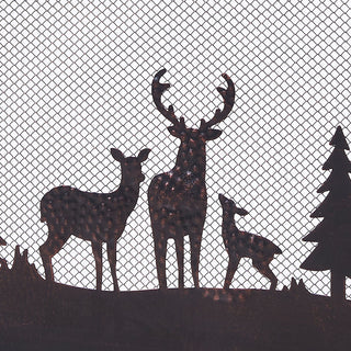 Single Panel Iron Fireplace Screen