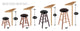 Holland RC New Jersey Devils 36" Swivel Maple Bar Stool - Natural