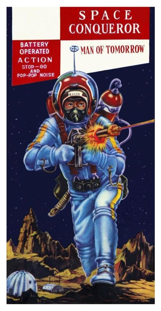 "Space Conqueror" Digital Paper Print by Retrobot, 20"x38"