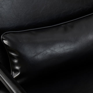 Set of 2 Modern Leatherette Accent  Armchair