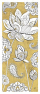 "Color my World Lotus III Gold" Print by Daphne Brissonnet, 18"x42"