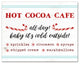 Hot Cocoa Cafe 11x14 Canvas Wall Art