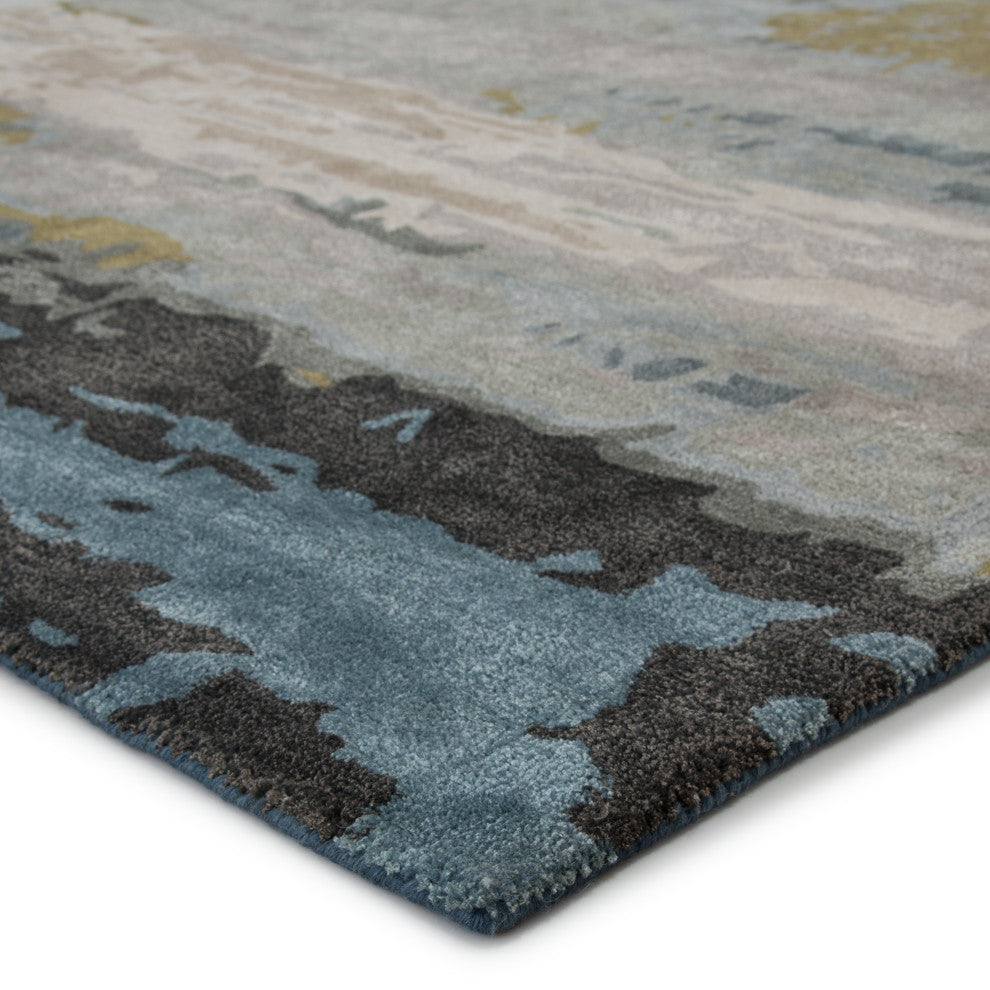 Jaipur Living Benna Handmade Abstract Black/ Green Area Rug 12'X15'
