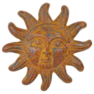 Clay Sun Handmade Hand Painted Garden, 12", Red