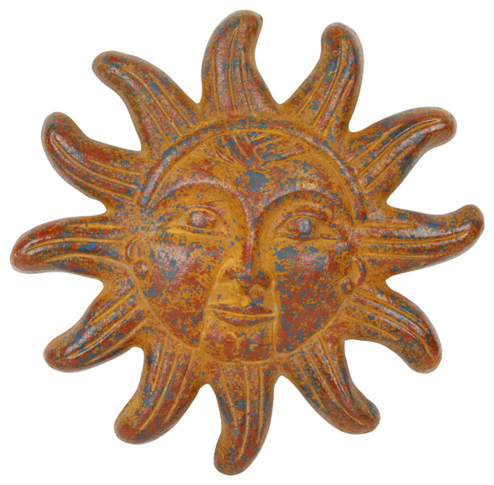 Clay Sun Handmade Hand Painted Garden, 12", Red