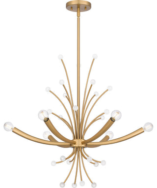 Kiera 6-Light Chandelier, Brushed Weathered Brass