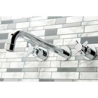 KS8051DX Wall Mount Tub Faucet, Polished Chrome